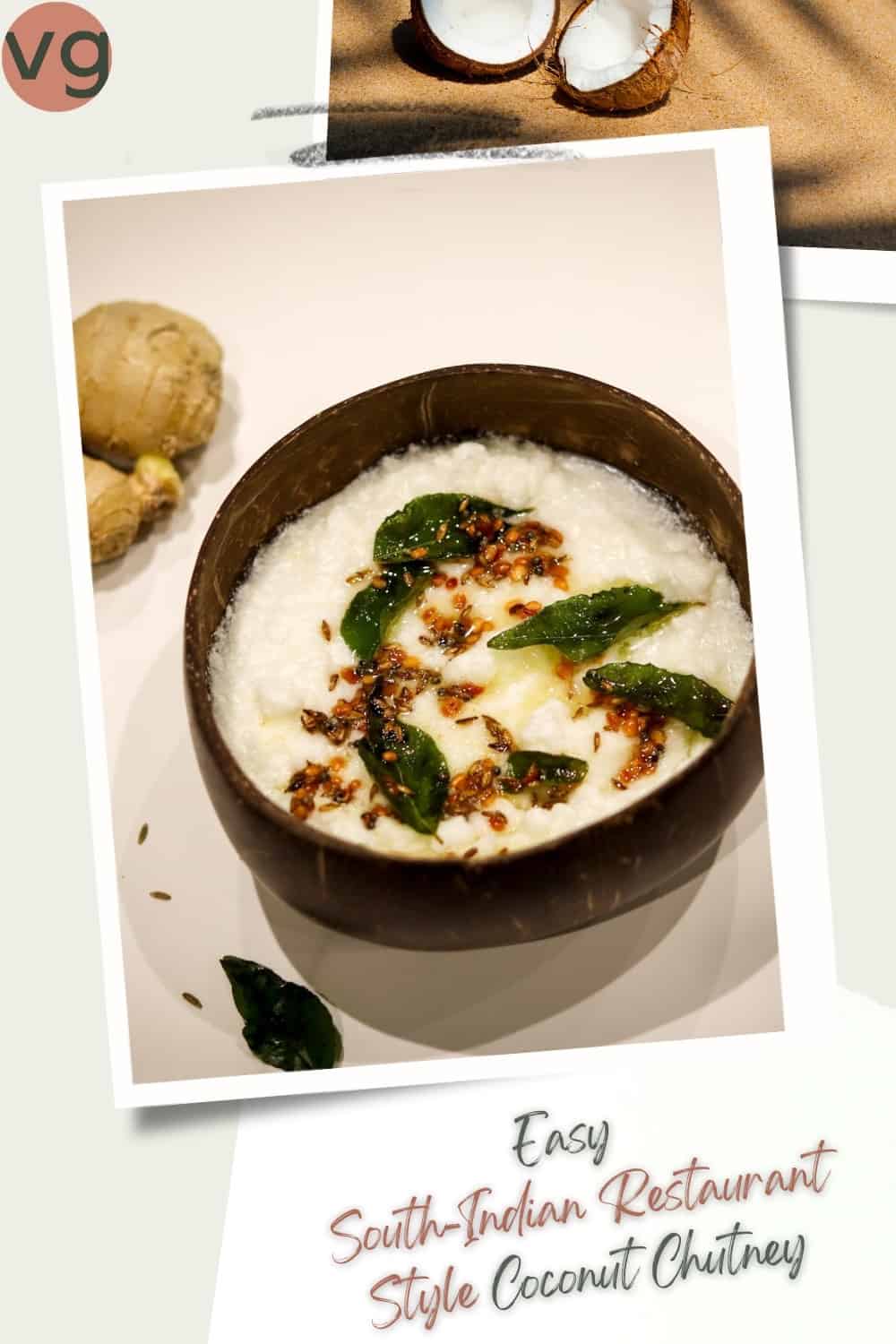 Easy South-Indian Restaurant Style Coconut Chutney • Vegetarian Globe