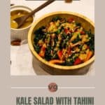 Kale salad with tahini dressing