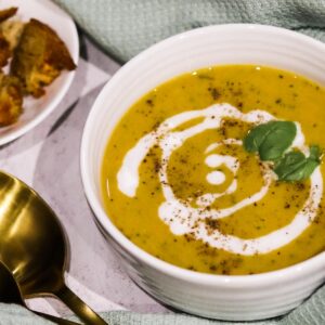 Courgette and carrot soup