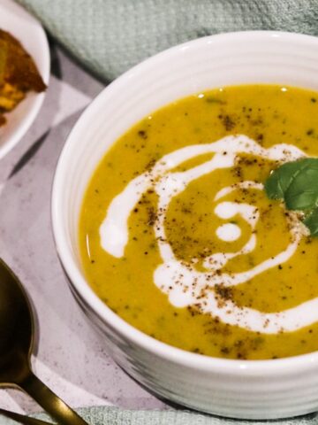 Courgette and carrot soup