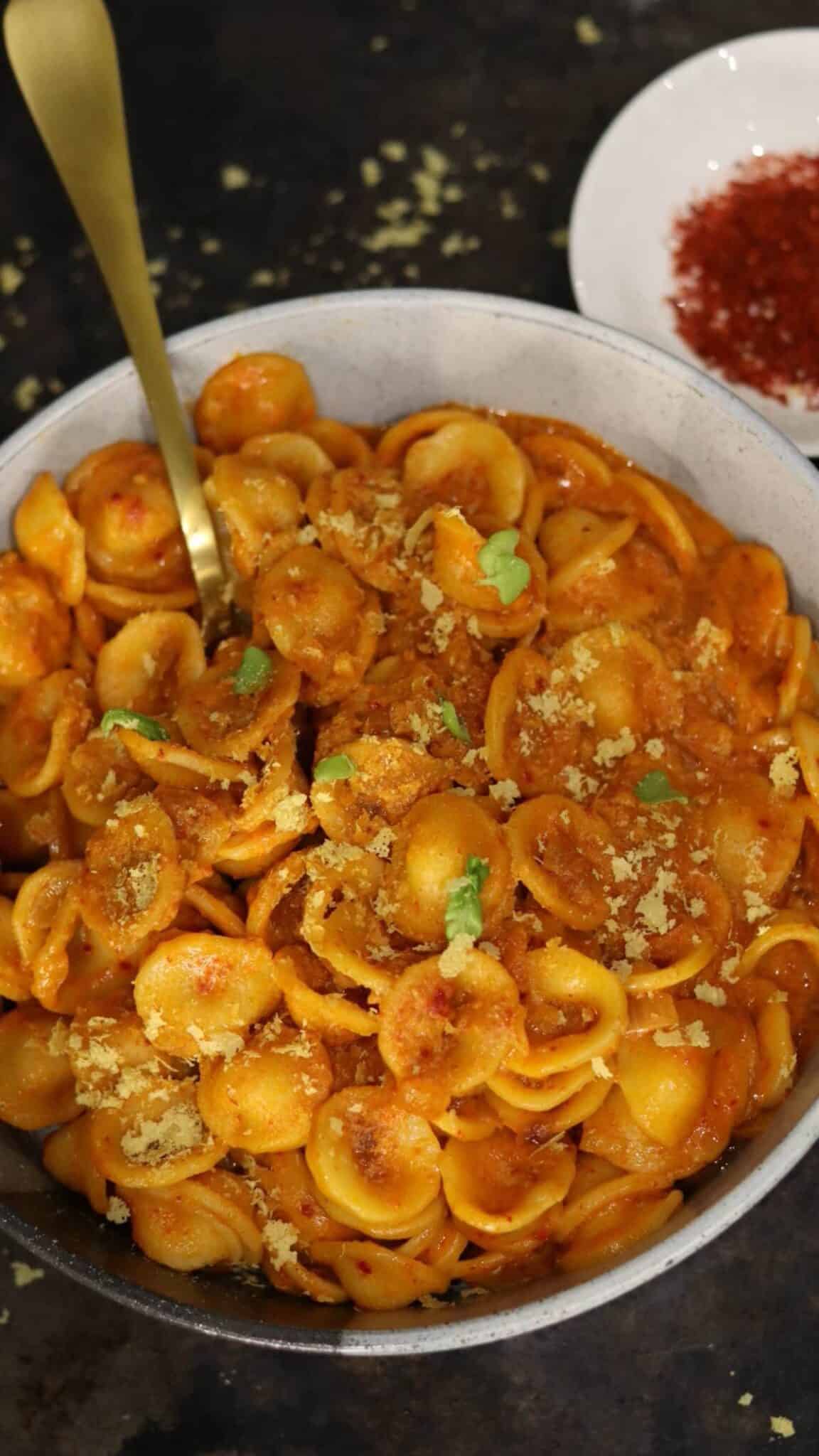 Vegan Gigi Hadid pasta recipe without vodka