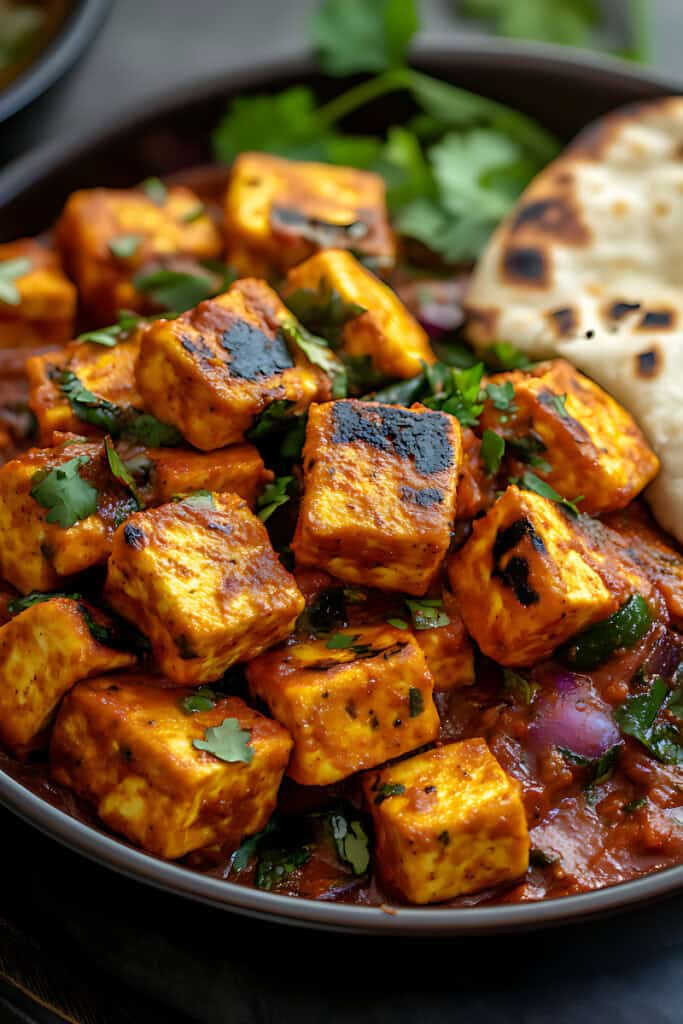 Achari Paneer with Naan